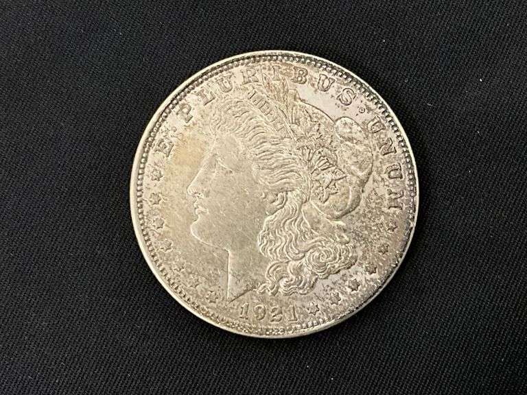 1921 Morgan silver dollar image