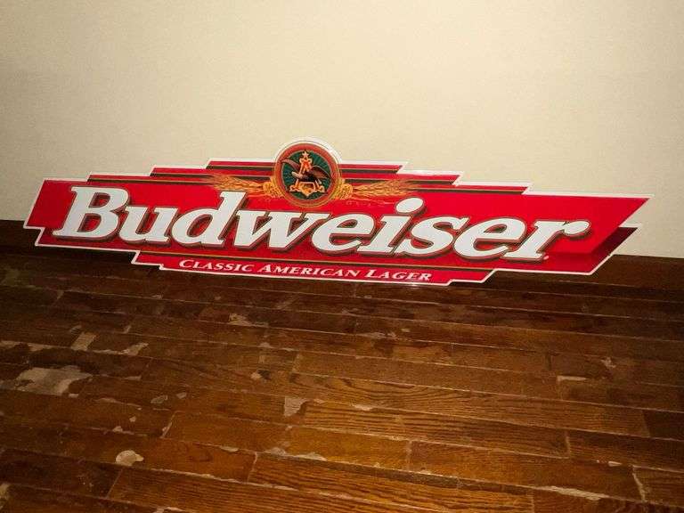 Budweiser metal sign image