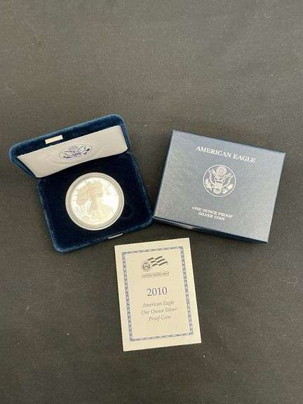 2010 American Eagle one ounce silver proof coin image