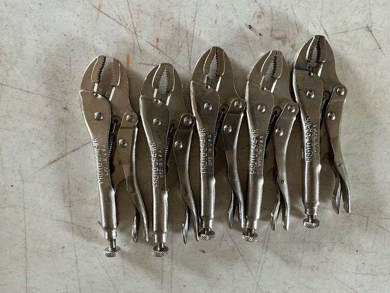 5 sets of Proto locking pliers 294-WR image