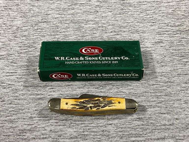 Case XX Stockman bone stag 3-blade knife image