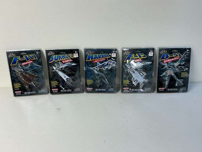 5 Action City Die Cast Metal fighter jets image
