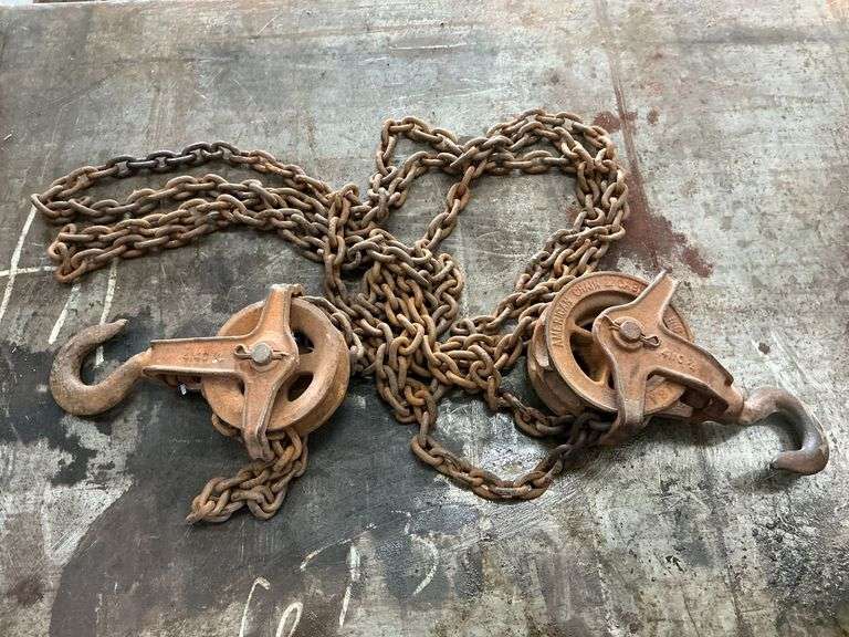 American Chain and Cable chain hoist 1/4" chain image