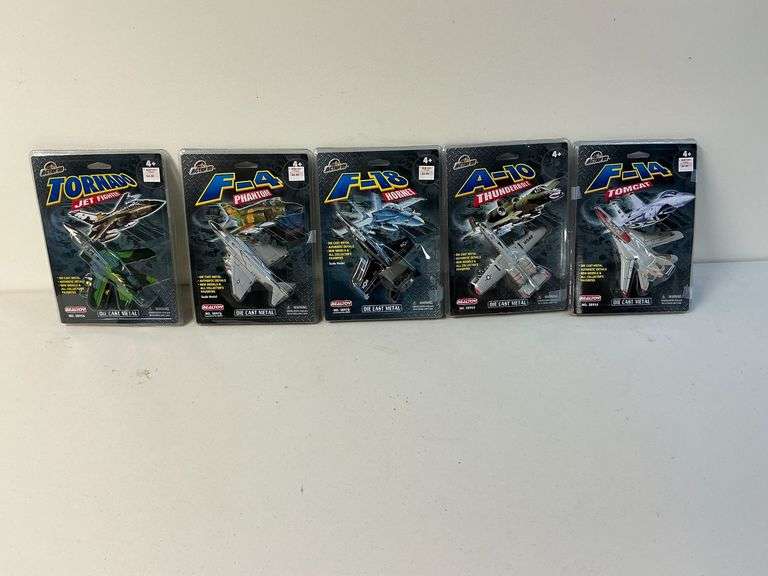 5 Action City Die Cast Metal fighter jets image