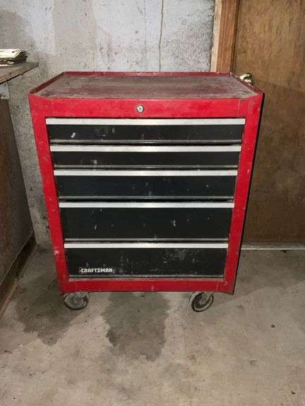 Craftsman tool box, 5 drawers, 27" W x 18" D x 34" T image