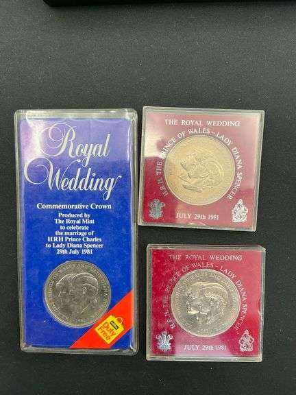 Three Royal Wedding commemorative coins image