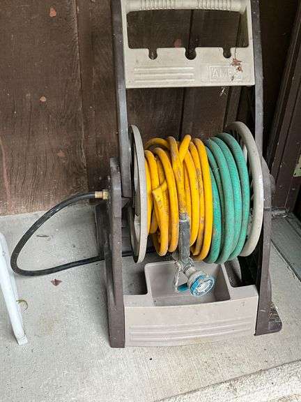 Ames hose reel and hose image