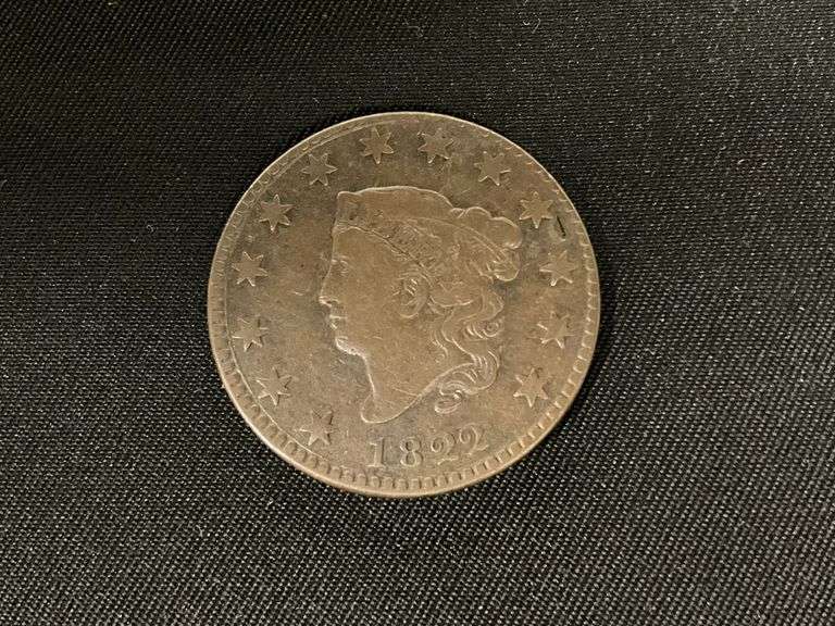 1822 large cent image