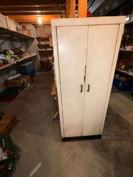 2-door metal cabinet, 24" W x 12" D x 60" T image