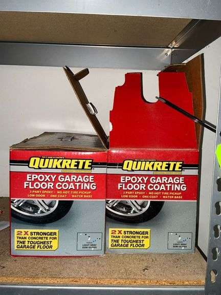 2 boxes of Quikrete garage floor epoxy, light gray semi-gloss image