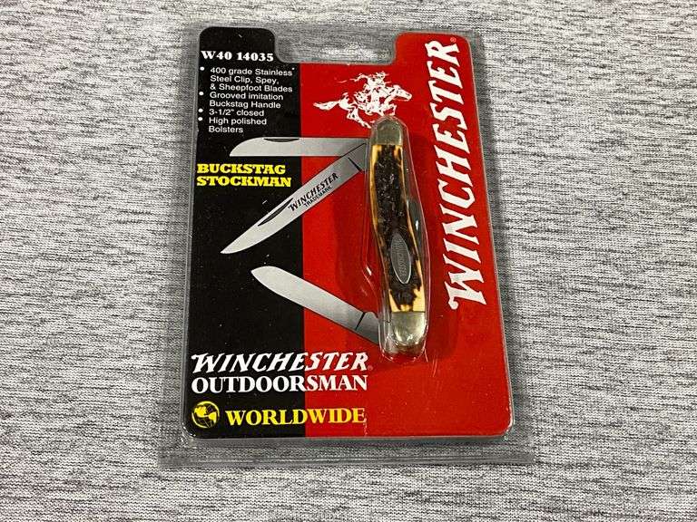 Winchester Buckstag Stockman  W40 14035 knife in original package image