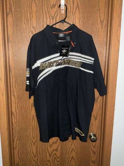 Harley Davidson NIB 2XL snap button shirt image