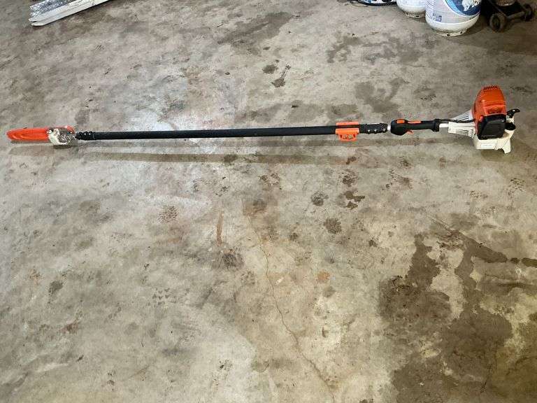 Stihl ST131 gas powered pole saw, 2 cycle, extendable pole image