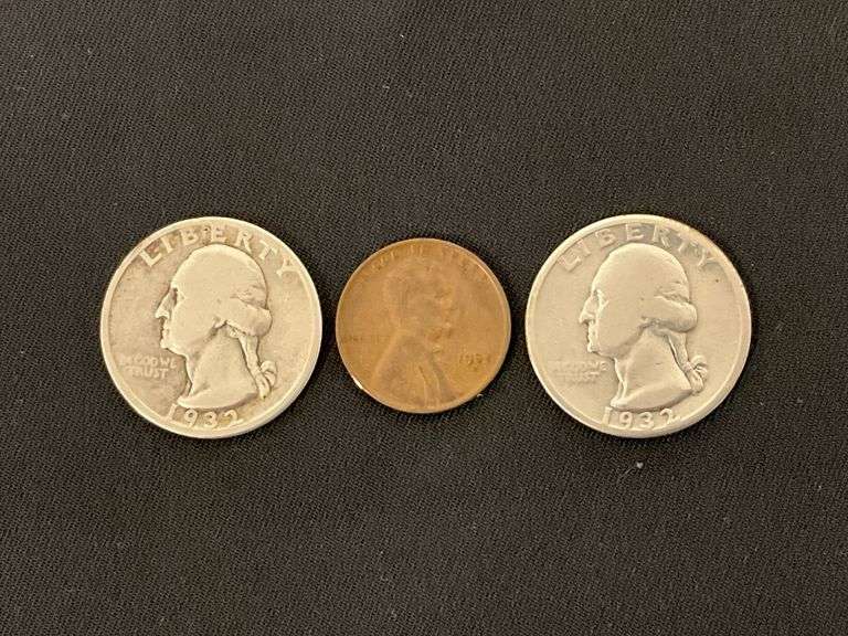1932-S and 1932-D (questionable) Washington quarters image