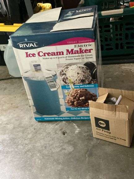 Rival electric ice cream maker, air pump image