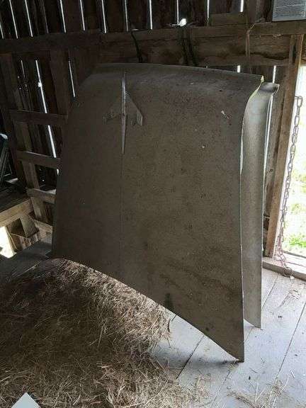 Pair of 1955 Chevrolet car hoods image