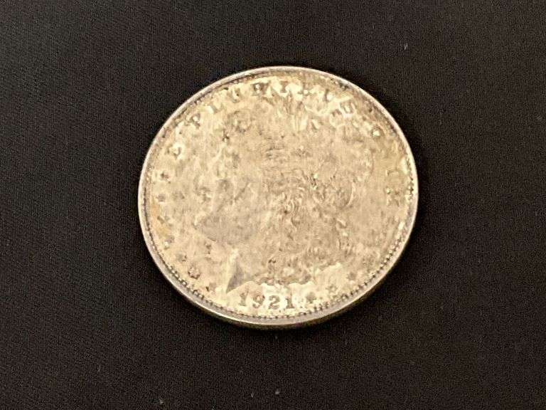 1921 Morgan silver dollar image