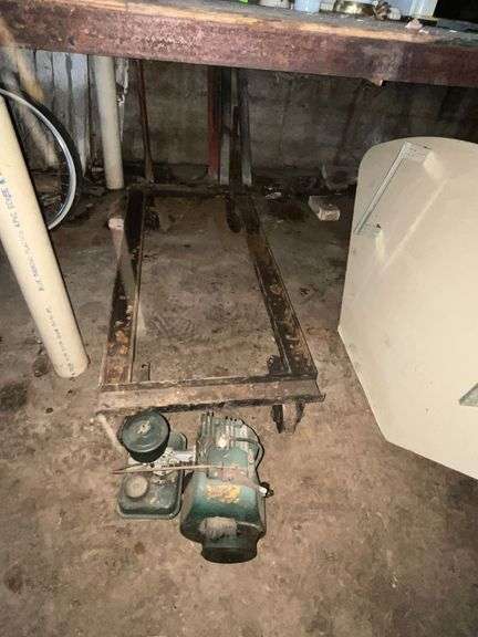 Steel roller platform, gas powered motor, etc. image