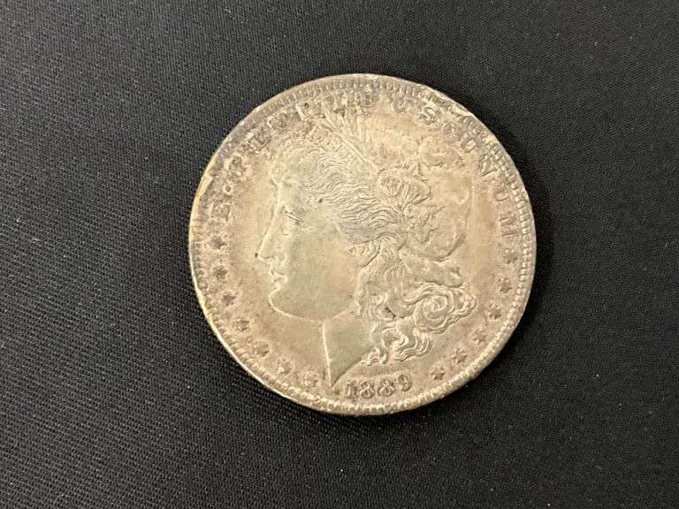 1889 Morgan silver dollar image