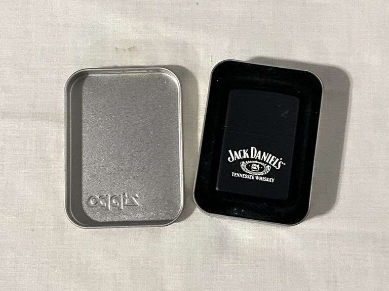 Jack Daniel's Zippo black lighter in tin image