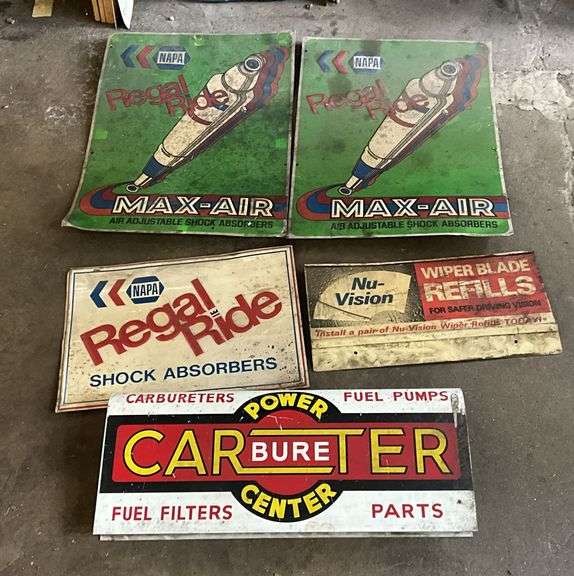 Napa signs, Carter carburetor and Nu-vision signs image