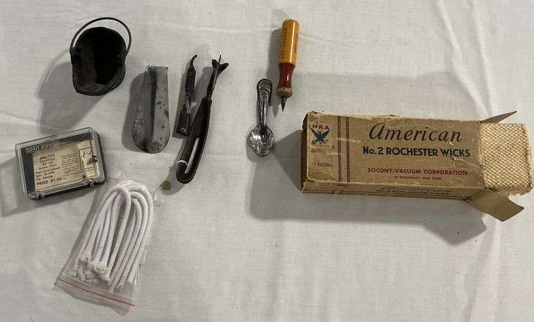 PET opener, miniature cast coal bucket, shoe horn image