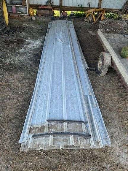 10 +/- pieces of metal barn siding image