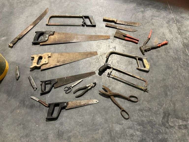 Hand saws, utility knives, tin snips, etc. image