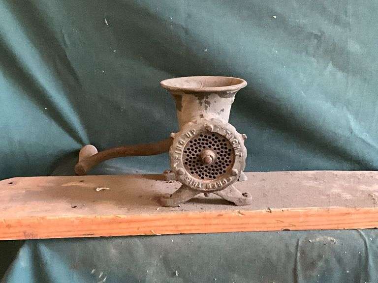 Enterprise No. 22 food grinder mounted on board. image