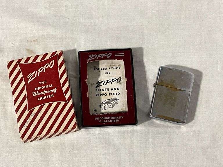 Vintage Zippo lighter in original box image