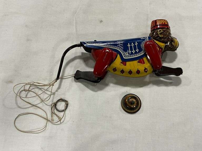 Marx Toys Zippo tin monkey image