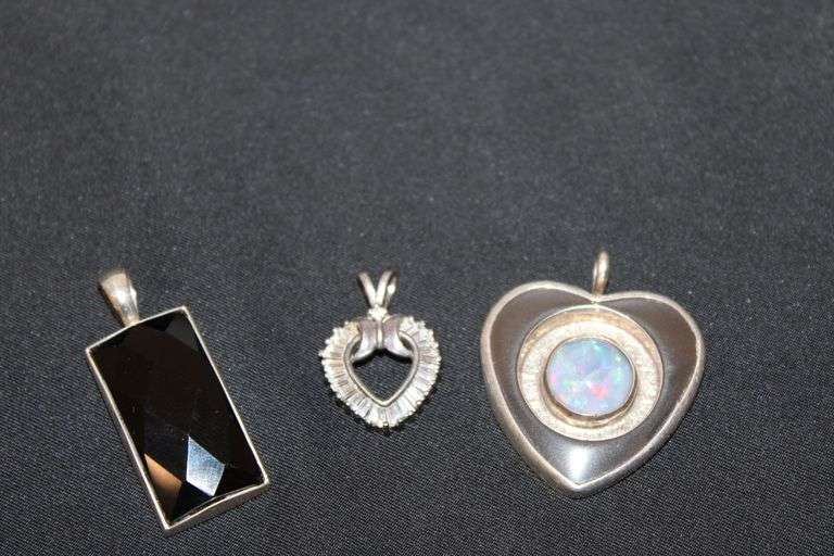 3 Sterling Silver pendants image