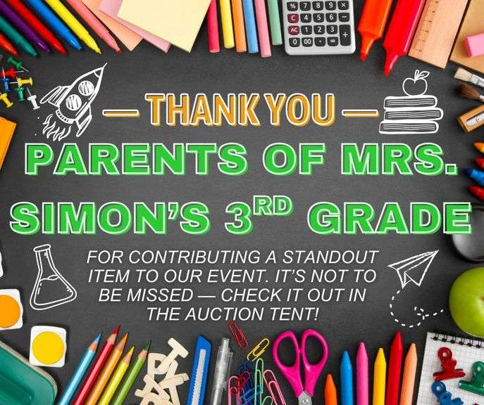 Cheers to the Parents of Mrs. Simon's 3rd Grade image
