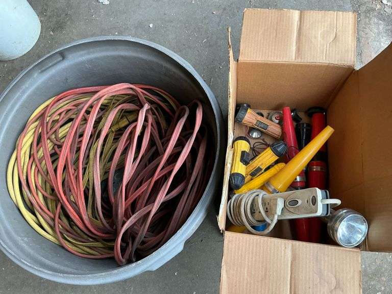 Flashlights and extension cords image