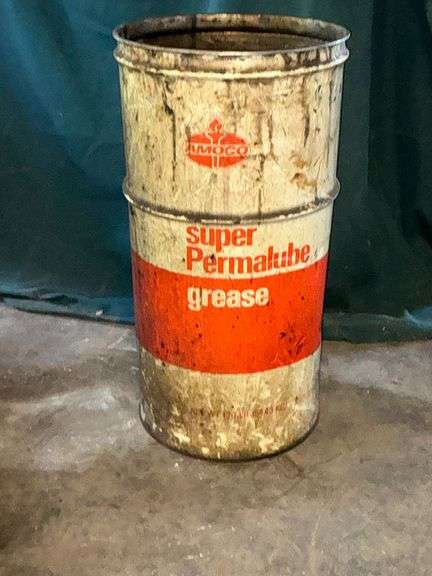30 gallon Amoco grease barrel image