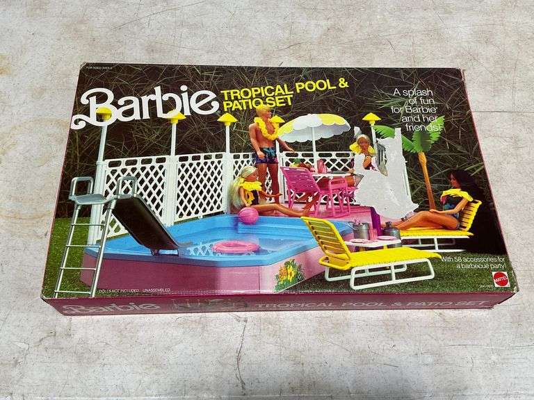 Barbie tropical pool and patio set image