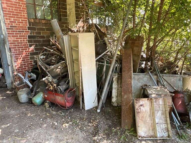 Scrap iron pile image