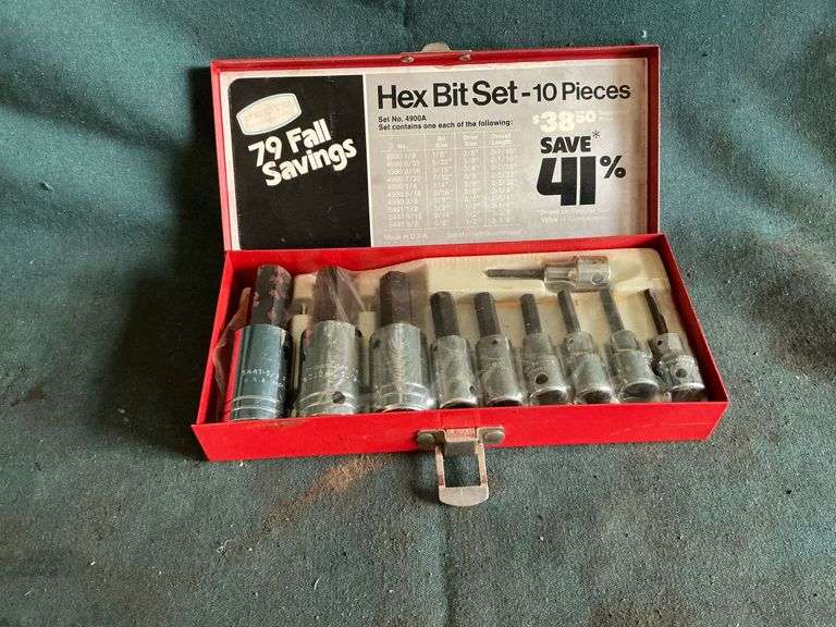 Proto hex bit 10-piece set, like new image