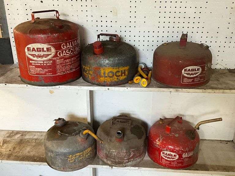 Metal gas cans image