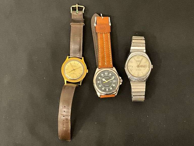 Men's Pulsar watch, Timex and Clinton 17-jewel image