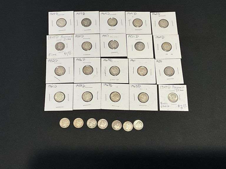 27 Roosevelt silver dimes image