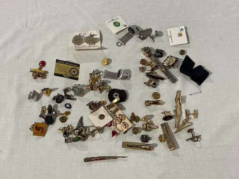 Cuff links, tie clip, etc. image