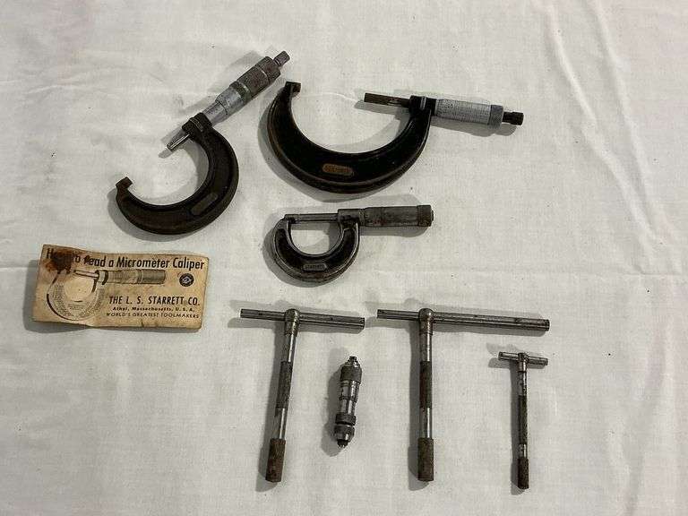 2 Starrett's and 1 Central micrometers image