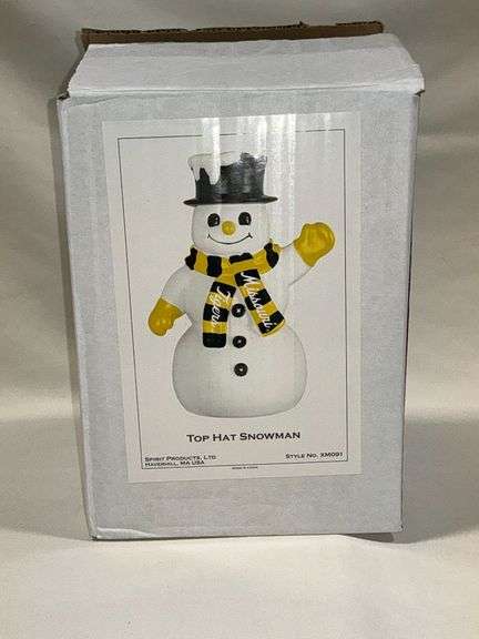 Tophat Snowman Missouri figurine image