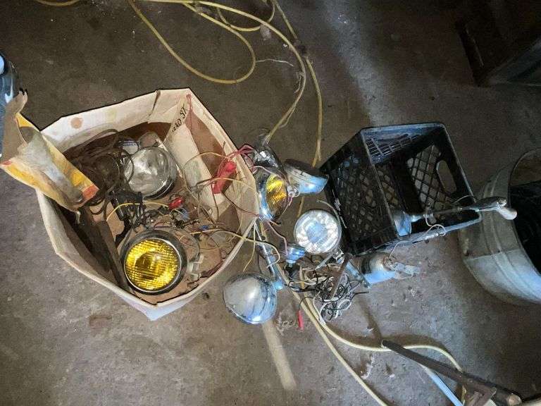 Vintage spot lights, fog lights, etc. image