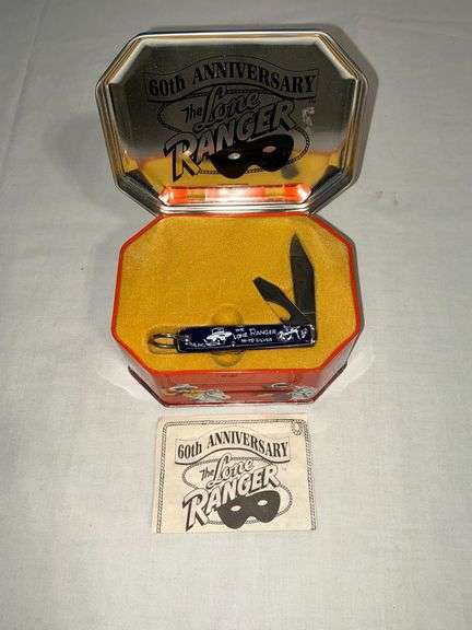 60th Anniversary the Lone Ranger pocket knife in presentation tin image