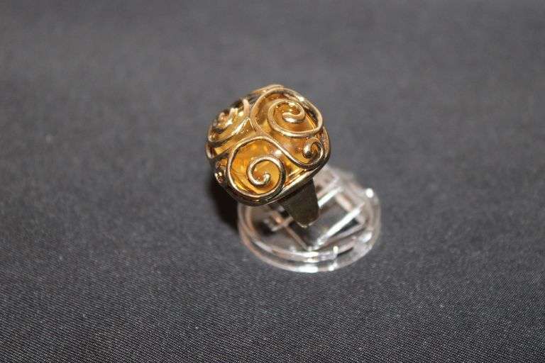 Gold over sterling ring image