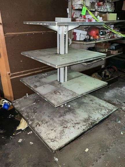 4-tiered metal display rack image