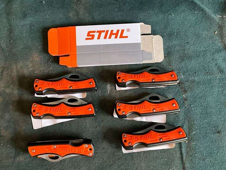 Stone River Limited Stihl advertising knives image