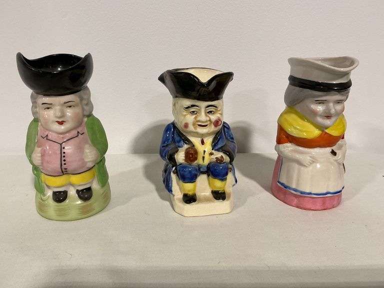 Three Toby mugs, some crazing image